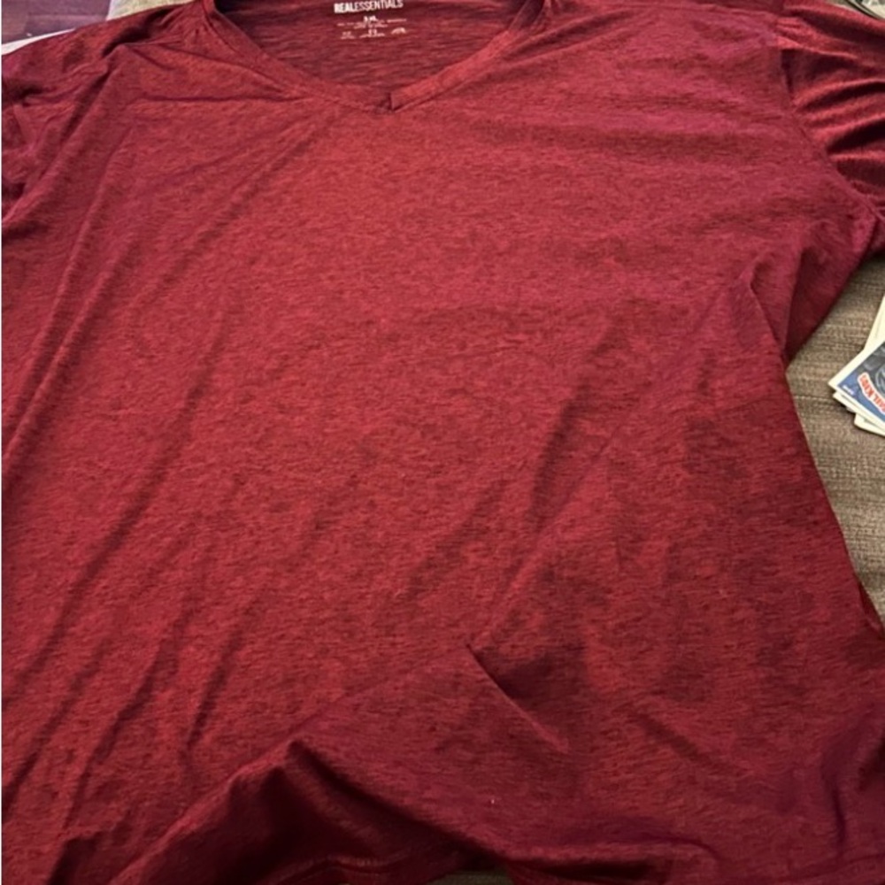 Essentials Deep Red Men's T-Shirt 3XL